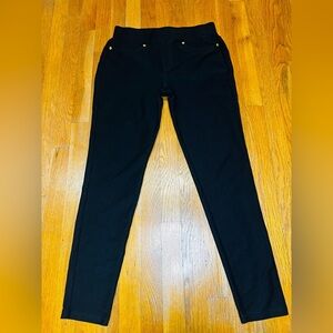 Michael Michael Kors Black Stretch Jegging Pants | Gold Hardware | Size M
